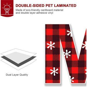 30 Pcs Merry Christmas Garage Door Magnet Sticker Decorations